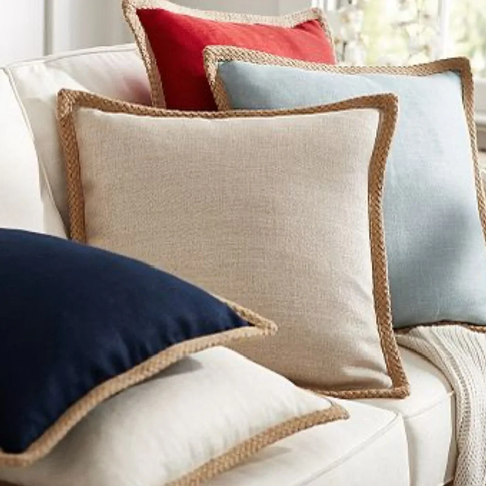 Pottery Barn Jute Braid Pillow Cover